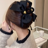 リボンヘアクリップ ハート飾り 韓国風 | Miniministore | 詳細画像7