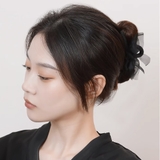 バンスクリップ 髪飾り オーガンジー 黒 | Miniministore | 詳細画像7