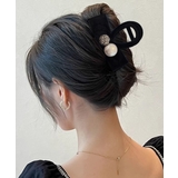 バンスクリップ 小さめ リボン パール | Miniministore | 詳細画像3 