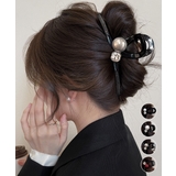 バンスクリップ ヘアクリップ パール | Miniministore | 詳細画像1 