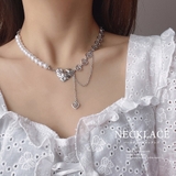 チェーンパールネックレス 韓国風首飾り | Miniministore | 詳細画像1