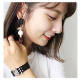 スウェード×ウッドパーツピアスイヤリング イヤリング ピアス | MODE ROBE | 詳細画像14