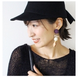 スウェード×ウッドパーツピアスイヤリング イヤリング ピアス | MODE ROBE | 詳細画像6