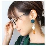 スウェード×ウッドパーツピアスイヤリング イヤリング ピアス | MODE ROBE | 詳細画像10