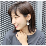 アシンメトリーメタルパーツピアス イヤリング ピアス | MODE ROBE | 詳細画像14