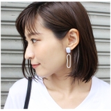 アクリルストーン×エリプスメタルピアス ピアス ホワイト | MODE ROBE | 詳細画像6