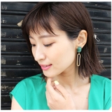 アクリルストーン×エリプスメタルピアス ピアス ホワイト | MODE ROBE | 詳細画像12