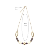 ラウンドパーツスネークチェーンネックレス アクセサリー アクセ | MODE ROBE | 詳細画像3