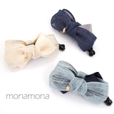 ツートンリボンバナナクリップ | monamona | 詳細画像1