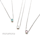 ミルキーストーン1石ネックレス | monamona | 詳細画像1 