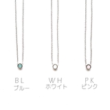 ミルキーストーン1石ネックレス | monamona | 詳細画像2 