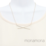 クロスバーショートネックレス | monamona | 詳細画像1