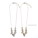 メタルフラワーネックレス | monamona | 詳細画像1