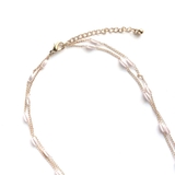 楕円パール2連チェーンネックレス | monamona | 詳細画像10 