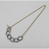 SILVER(トップ)/チェーンGOLD | ネックレス | monamona