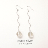 マットシルバー | スパイラルピアス | monamona