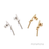 結びピピアスマットメタル | monamona | 詳細画像1 