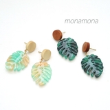 ボタニカルピアス モンステラ | monamona | 詳細画像1 