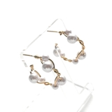 パールフープツイストピアス | monamona | 詳細画像8 