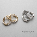 ツイストフープパールイヤリング | monamona | 詳細画像1