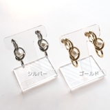 パーツ付き、結びモチーフイヤリング | monamona | 詳細画像2 