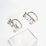 パールイヤリング Uラインフェイクパール | monamona | 詳細画像4 