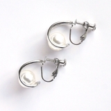 パールイヤリング Uラインフェイクパール | monamona | 詳細画像5 