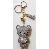 グレー | キラキラ くまちゃんキーホルダー | monamona