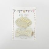 ナチュラル系ジュニアピン＆リボンクリップセット（2P) | monamona | 詳細画像2 