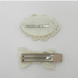 ナチュラル系ジュニアピン＆リボンクリップセット（2P) | monamona | 詳細画像3 