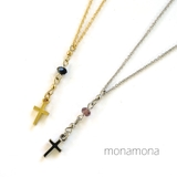 クロスモチーフYネックレス華奢 | monamona | 詳細画像1 