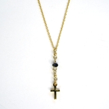 ゴールド | クロスモチーフYネックレス華奢 | monamona