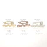 ヘアクリップセット クリアラメ 波型 三角 セットクリップ | monamona | 詳細画像2 