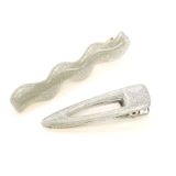 ヘアクリップセット クリアラメ 波型 三角 セットクリップ | monamona | 詳細画像3 