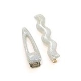 ヘアクリップセット クリアラメ 波型 三角 セットクリップ | monamona | 詳細画像6 