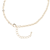 プラチェーンビジュウ付ショートネックレス クリア系 大人アクセ インパクト | monamona | 詳細画像3 