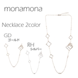 ひし形モチーフネックレス | monamona | 詳細画像1