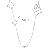 シルバー | ひし形モチーフネックレス | monamona