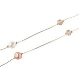 変形パール＆カットビーズステーションネックレス | monamona | 詳細画像3 