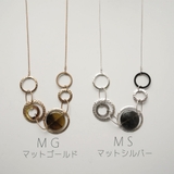 マットサークルスネークチェーンネックレス | monamona | 詳細画像2
