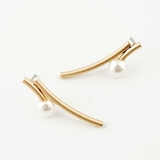 メタルパイプ＆パールピアス | monamona | 詳細画像6 