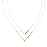 コンビ | Vパーツ2連ネックレス | monamona