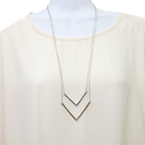 Vパーツ2連ネックレス | monamona | 詳細画像2 