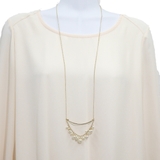 バー＆下がりパールロングネックレス | monamona | 詳細画像2 