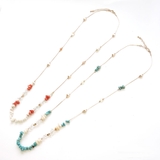 さざれ石ロングチェーンネックレス | monamona | 詳細画像9 