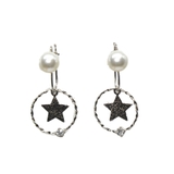 シルバー | パール&スター3WAYピアス | monamona