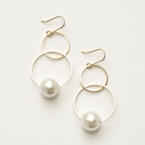 ゴールド | 2連サークル下がりピアス | monamona