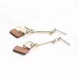 ツートンカラー下がりピアス | monamona | 詳細画像4 