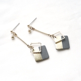 ツートンカラー下がりピアス | monamona | 詳細画像6 