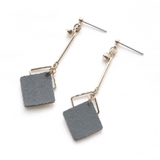 ツートンカラー下がりピアス | monamona | 詳細画像7 